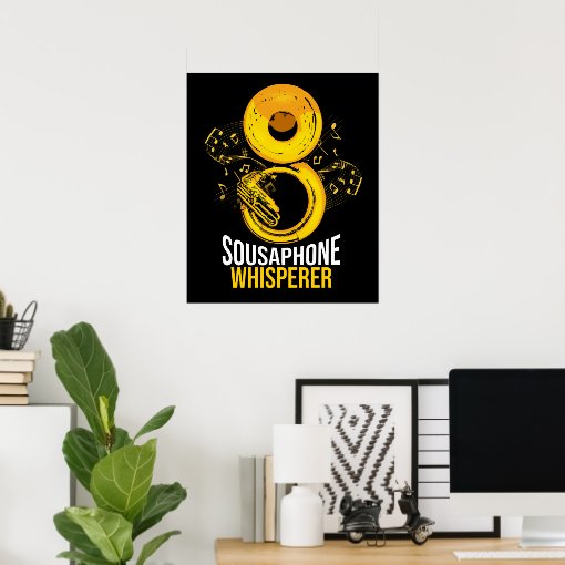 Sousaphone Gift Big Band Tuba Music Sousaphone Poster Zazzle
