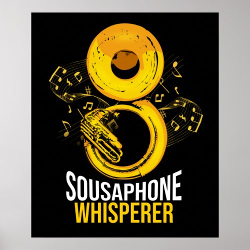 Sousaphone Gift Big Band Tuba Music Sousaphone Poster