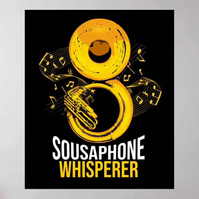 Sousaphone Gift Big Band Tuba Music Sousaphone Poster Zazzle