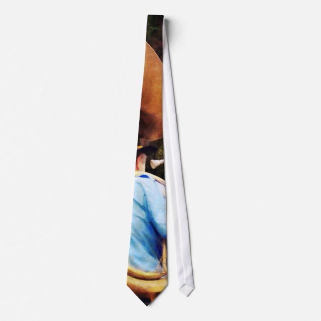 Sousaphone Marching Away Neck Tie (Front)
