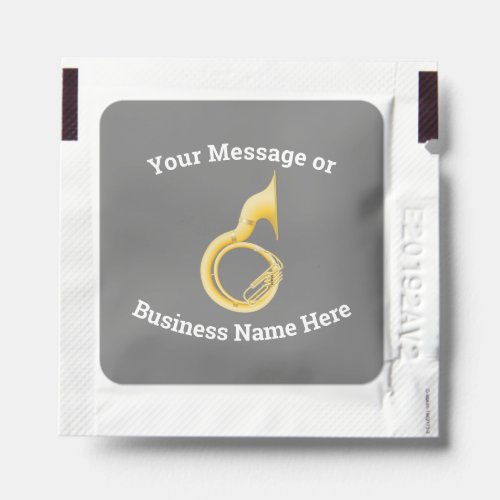 Sousaphone Marching Band Message Logo Name Hand Sanitizer Packet