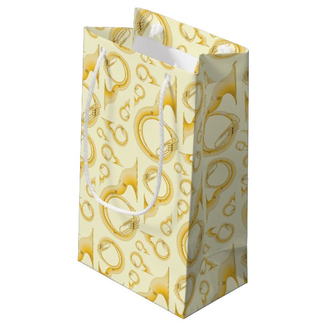 Sousaphone Marching Band Music Teacher Musician Small Gift Bag (Back Angled)