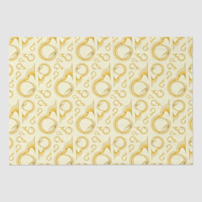 Sousaphone Marching Band Music Teacher Musician Tissue Paper (Front)