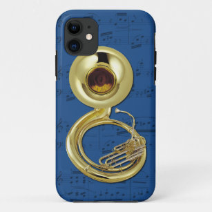 Sousaphone & music phone case. Pick color iPhone 11 Case