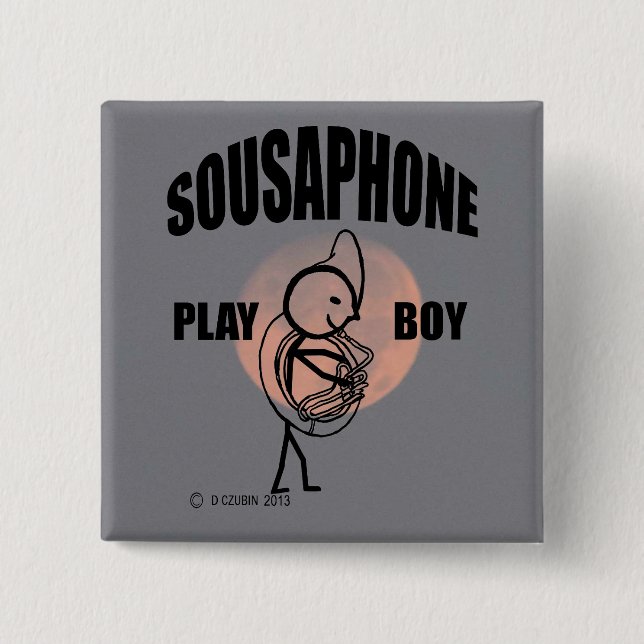 Sousaphone Play Boy Button (Front)