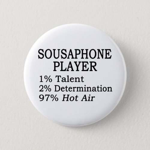 Sousaphone Player Hot Air Pinback Button