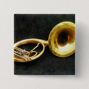 Sousaphone Still Life Button