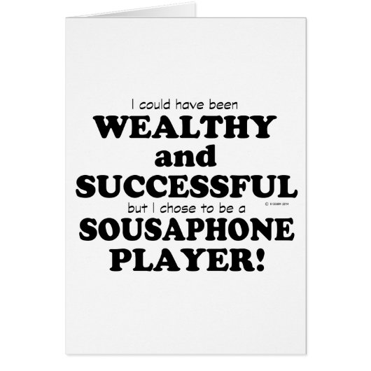 Sousaphone Wealthy & Successful Cards (Front)