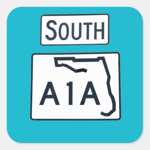 South A1A sign sticker