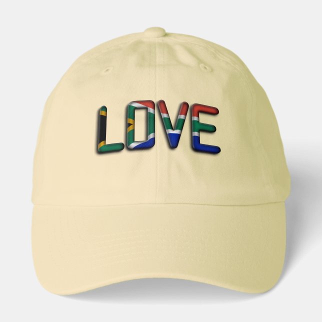 South Africa Beautiful Love Amazing Text Quote Art Hat (Front)