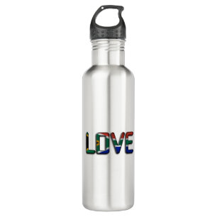 South Africa Beautiful Love Amazing Text Quote Art Stainless Steel Water Bottle