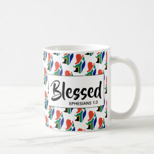 SOUTH AFRICA Blessed Ephesians Bible Scripture Coffee Mug
