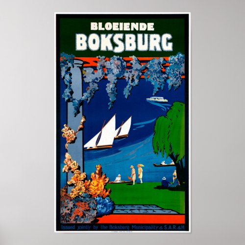 South Africa Boksburg Vintage Travel Poster