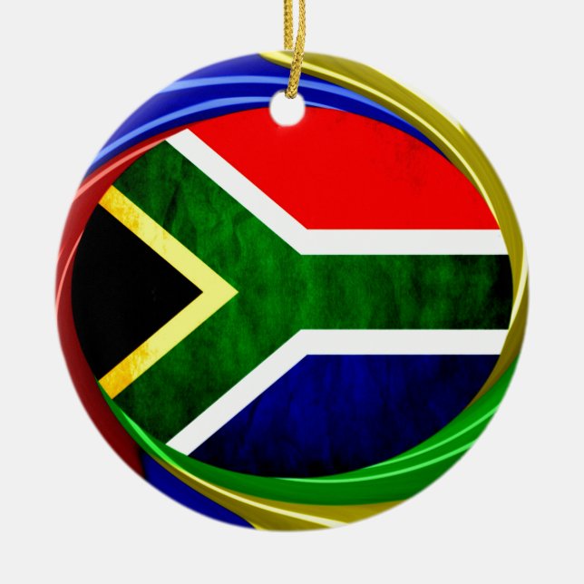 South Africa Ceramic Ornament (Front)
