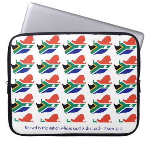 SOUTH AFRICA Christian Bible Blessed Nation Laptop Laptop Sleeve