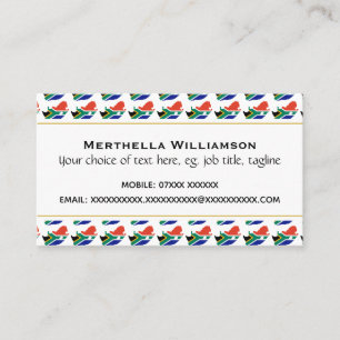 SOUTH AFRICA Christian Scripture John 3:16 Business Card