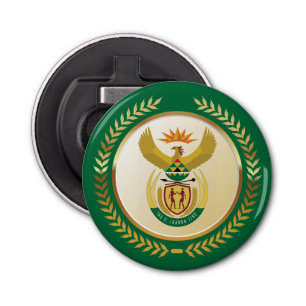 South Africa Coat of Arms Bottle Opener