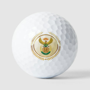 South Africa Coat of Arms Golf Balls