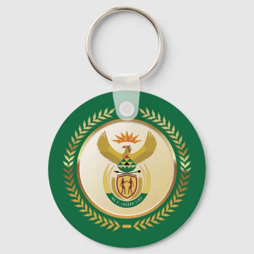 South Africa Coat of Arms Keychain