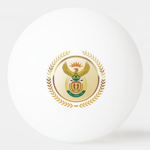 South Africa Coat of Arms Ping Pong Ball