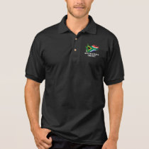 South Africa Cricket Flag Brush Stroke Gift Polo Shirt South Africa Cricket Flag Brush Stroke Gift Polo Shirt