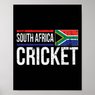 South Africa Cricket Flag Jersey Match Tournament Poster