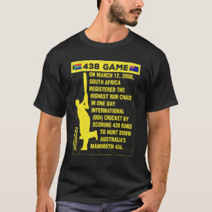 South Africa Cricket Protea 438 Game Nostalgia Bra T-Shirt