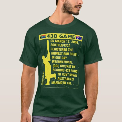 South Africa Cricket Protea 438 Game Nostalgia T_S T_Shirt