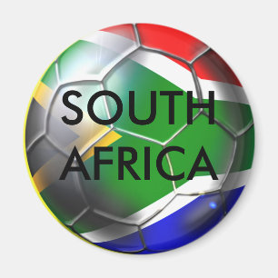 South africa deep groove Soccer ball artwork Magnet