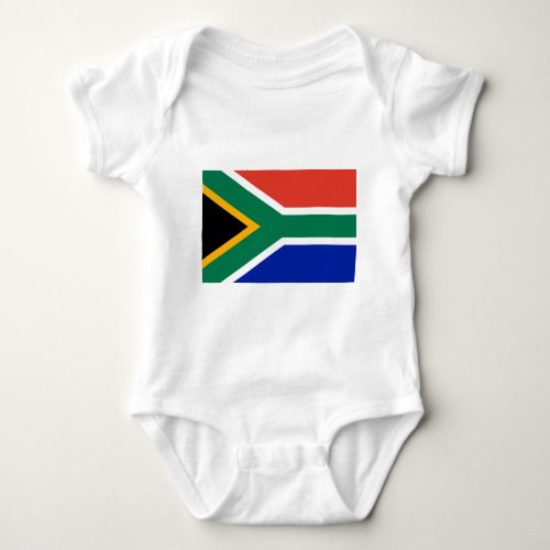 south africa flag baby bodysuit