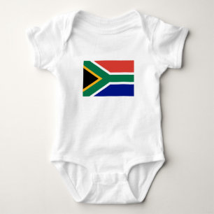South Africa Flag Baby Bodysuit