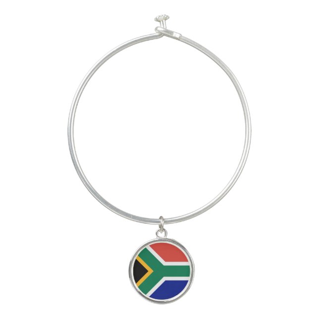 South Africa Flag Bangle Bracelet (Front)