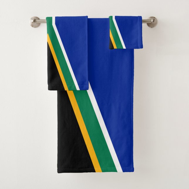 South Africa flag Bath Towel Set (Insitu)