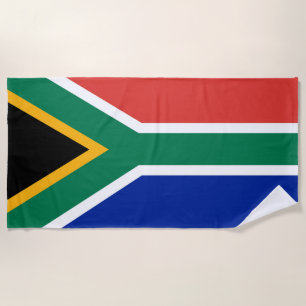 South Africa flag Beach Towel