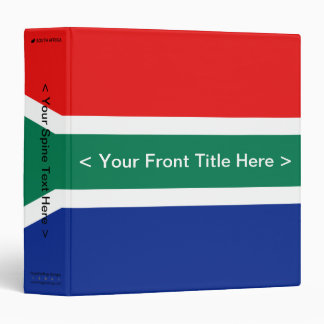 South Africa Flag Binder