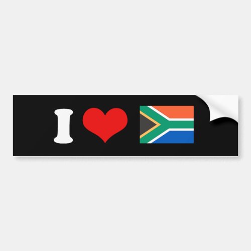 South Africa Flag Bumper Sticker