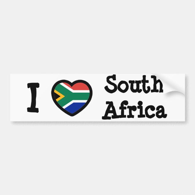 South Africa Flag Bumper Sticker (Front)