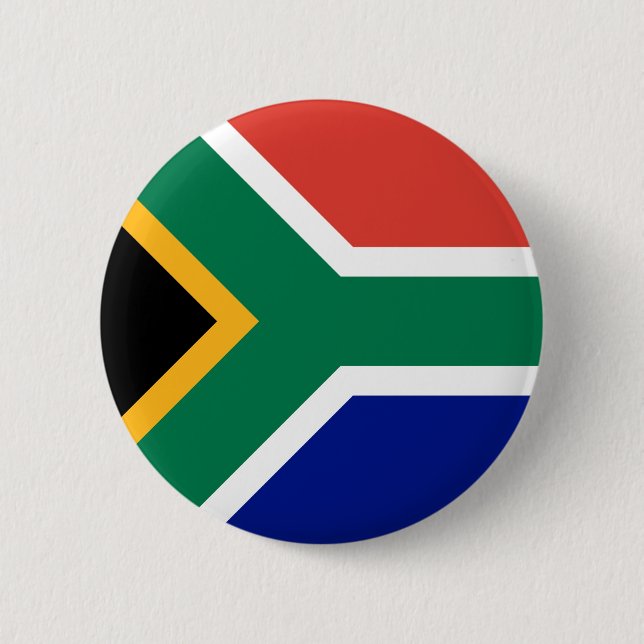 South Africa Flag Button (Front)