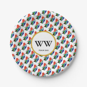 SOUTH AFRICA FLAG Celebration Birthday Heritage Paper Plates