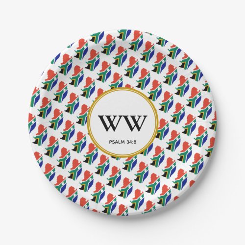 SOUTH AFRICA FLAG Celebration Birthday Heritage Paper Plates