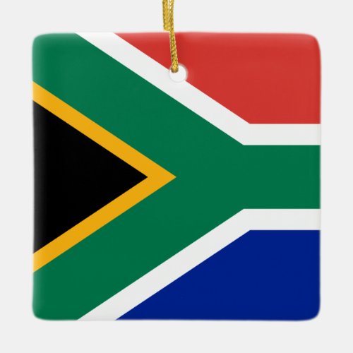 South Africa Flag Ceramic Ornament