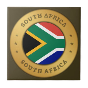 South Africa Flag Ceramic Tile