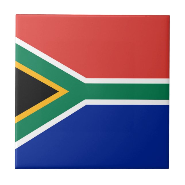 South Africa flag Ceramic Tile (Front)