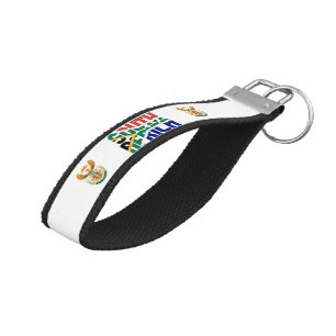 South Africa Flag Charming Patriotic Wrist Keychain