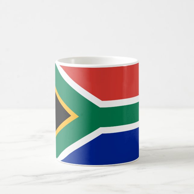 South Africa Flag Coffee Mug (Center)