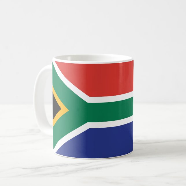 South Africa Flag Coffee Mug (Front Left)