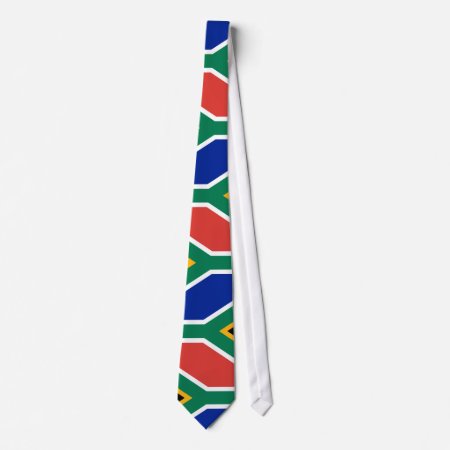 South Africa Flag Colorful Necktie