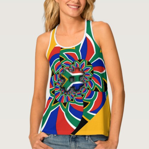 South Africa Flag Colors  Apparel All_Over_Print T Tank Top