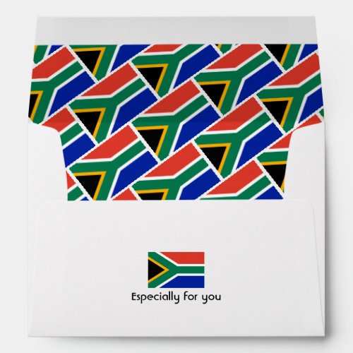 SOUTH AFRICA FLAG Custom Envelope