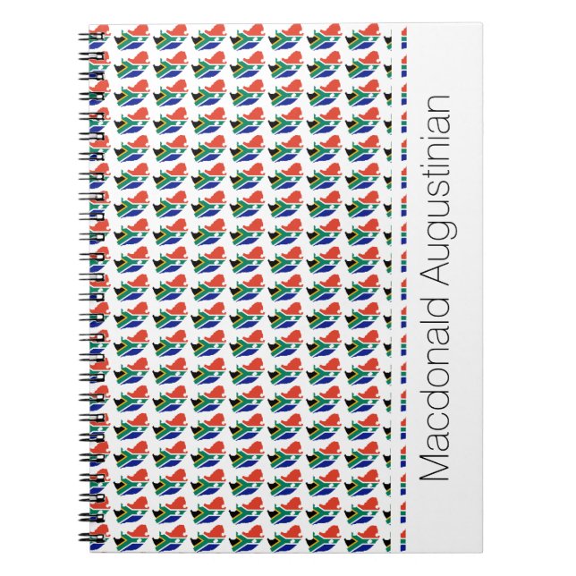 SOUTH AFRICA Flag Custom Patriotic Notebook (Front)